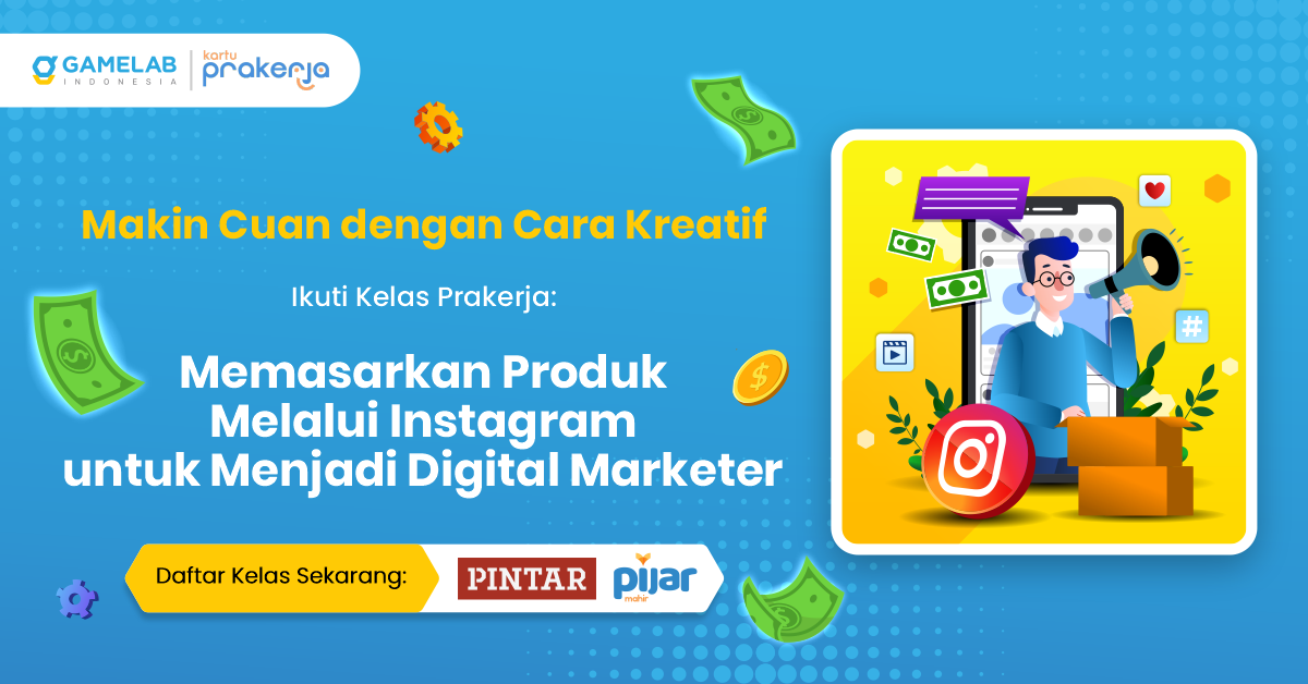 Pelatihan Prakerja Instagram - GAMELAB.ID