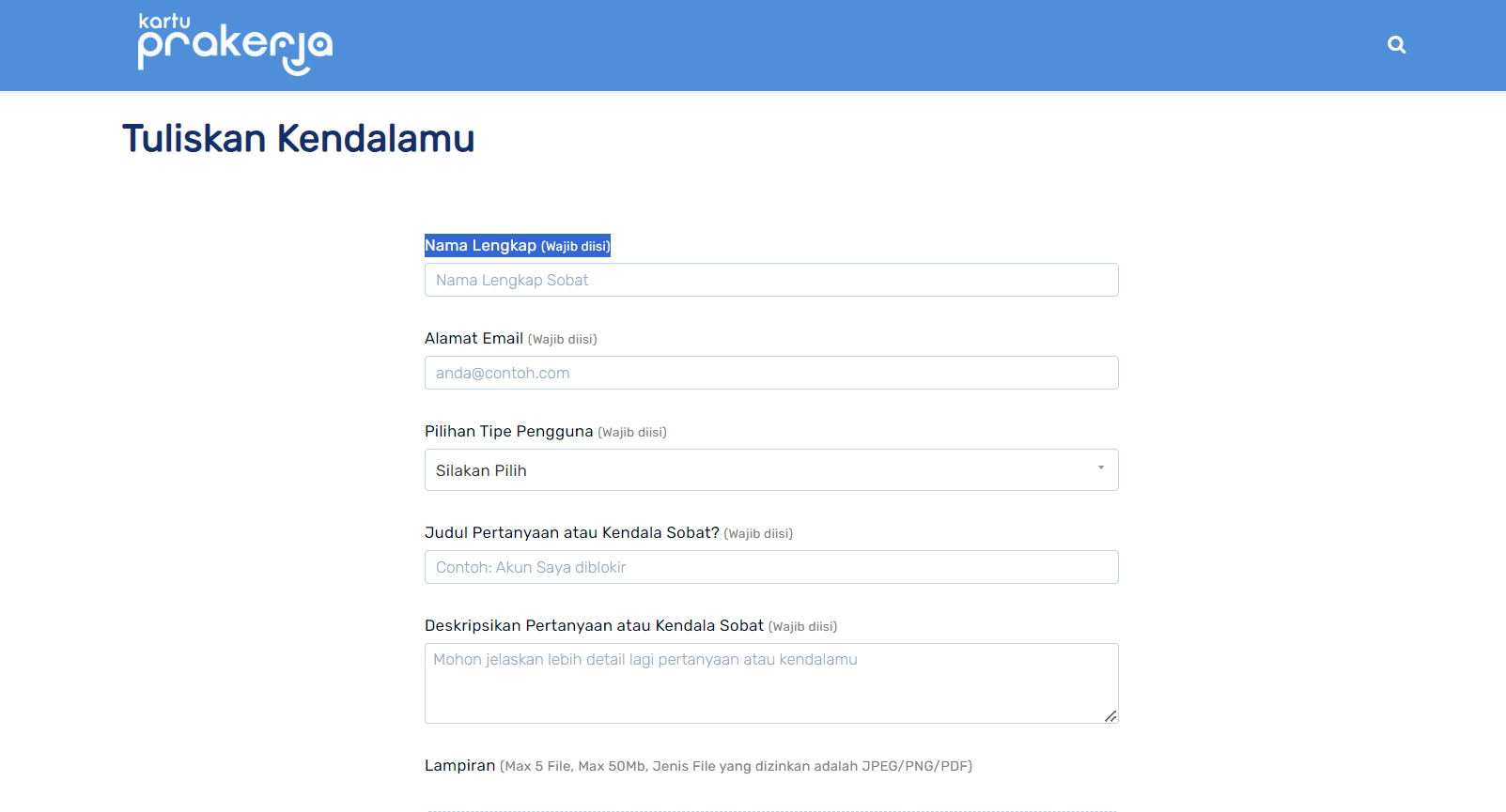 Form Pengaduan Prakerja 2023 - GAMELAB.ID