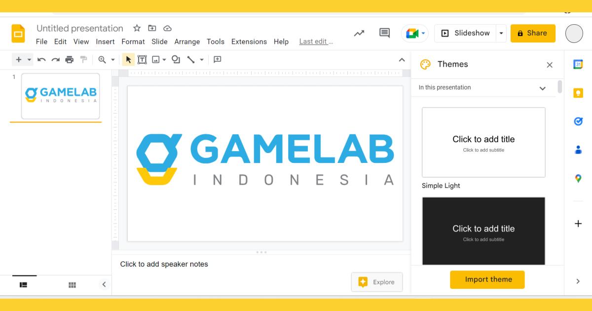 Google Slides - GAMELAB.ID