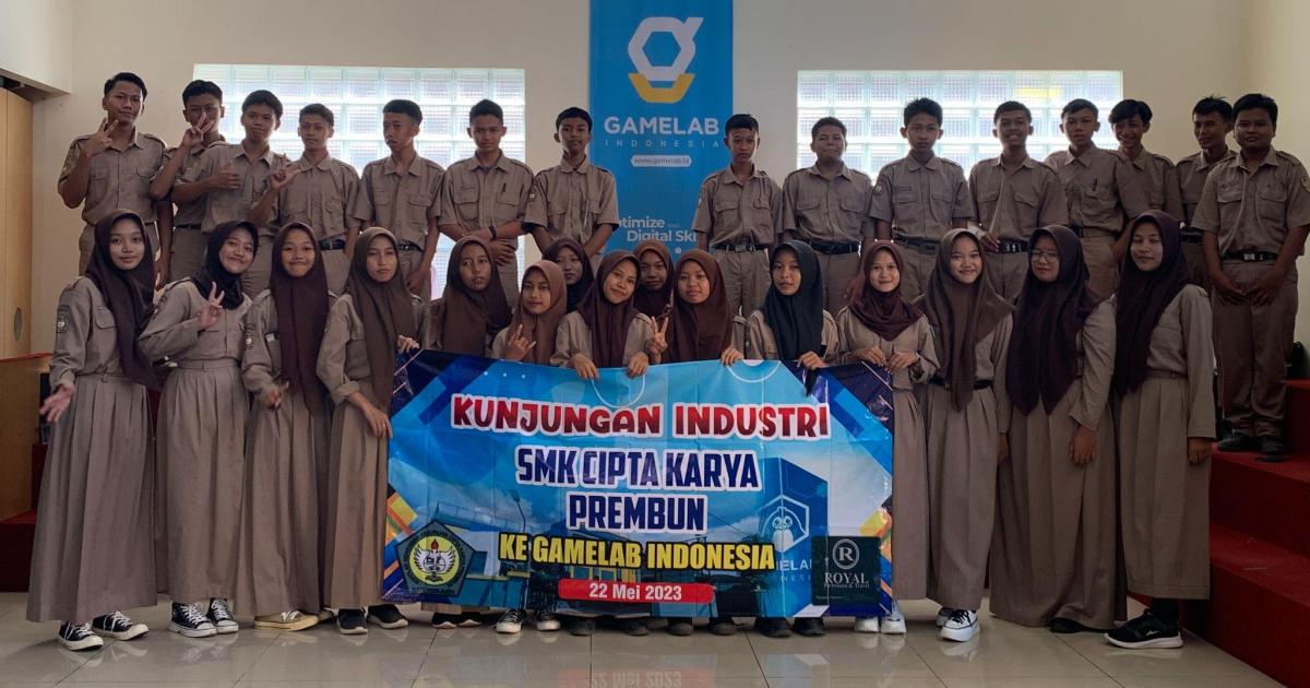 Kunjungan Industri SMK Cipta Karya Prembun Kebumen ke GAMELAB.ID