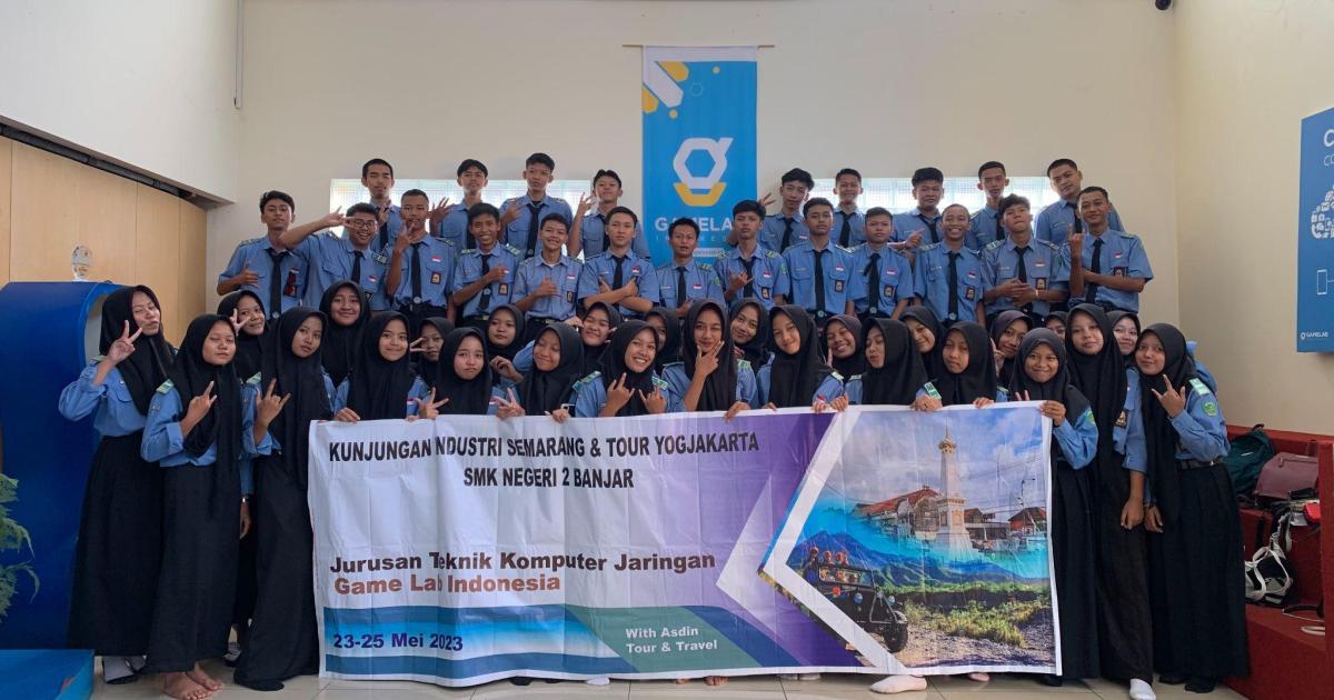 Kunjungan Industri SMKN 2 Banjar ke GAMELAB.ID - GAMELAB.ID