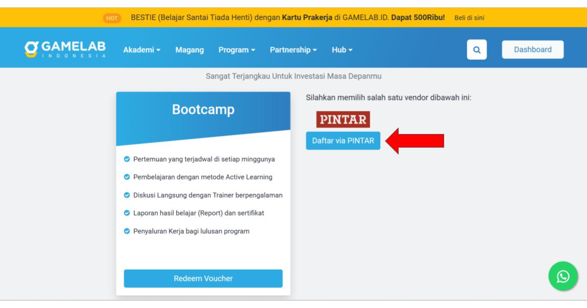 Daftar Prakerja dan Pelatihan - GAMELAB.ID