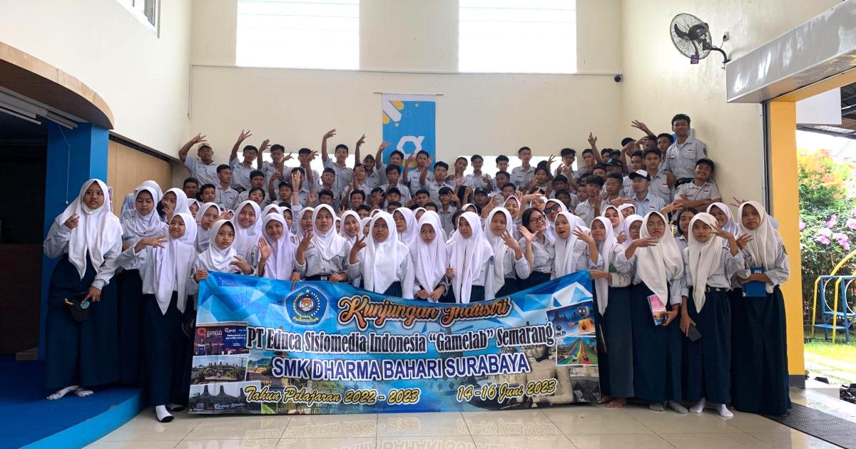 Kunjungan Industri SMK Dharma Bahari Surabaya ke GAMELAB.ID