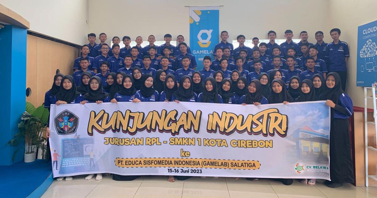 Kunjungan Industri SMKN 1 Cirebon ke GAMELAB.ID