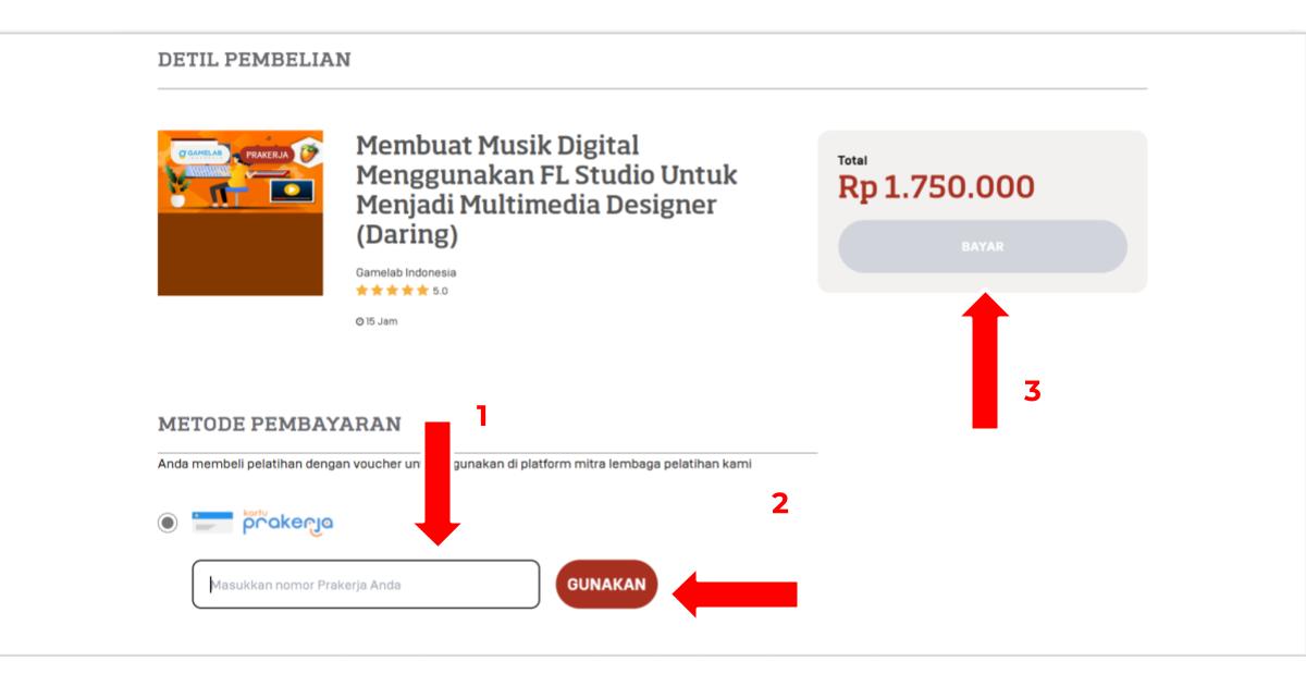 Tutorial Beli Pelatihan Prakerja - GAMELAB.ID
