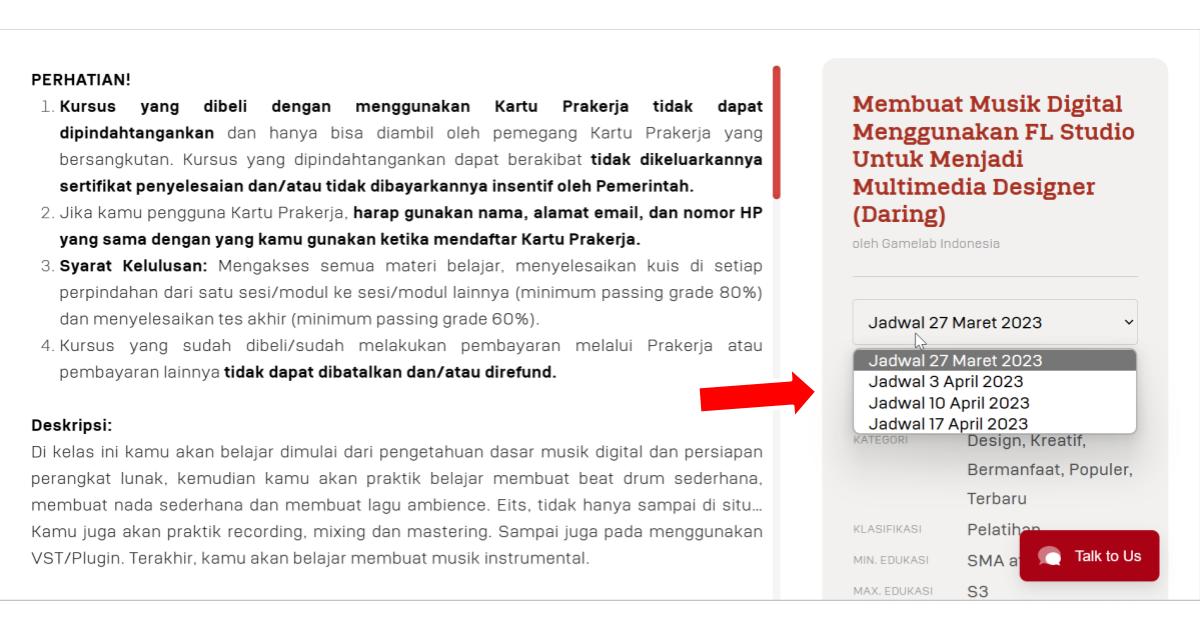 Tutorial Beli Pelatihan Prakerja - GAMELAB.ID