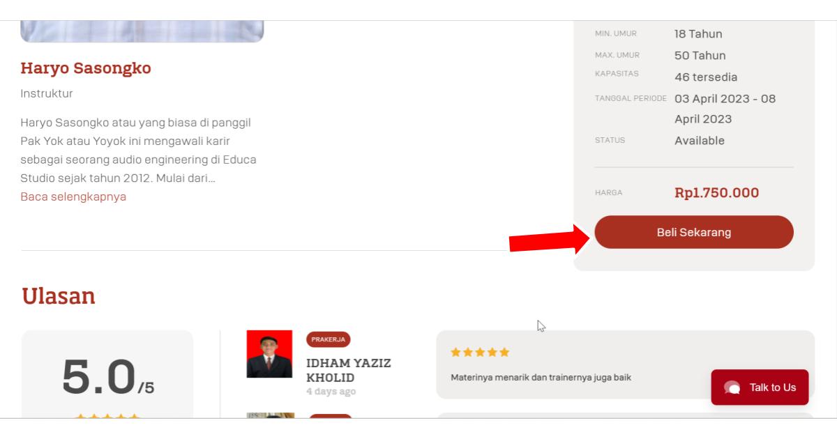 Tutorial Beli Pelatihan Prakerja - GAMELAB.ID