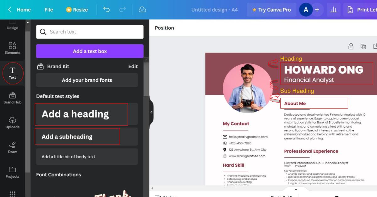 Membuat CV Menggunakan Canva (Header) - GAMELAB.ID