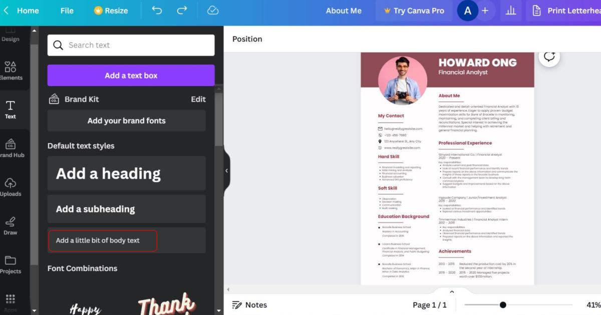 Membuat CV Menggunakan Canva - GAMELAB.ID