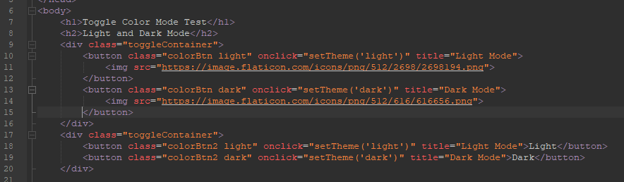 html code