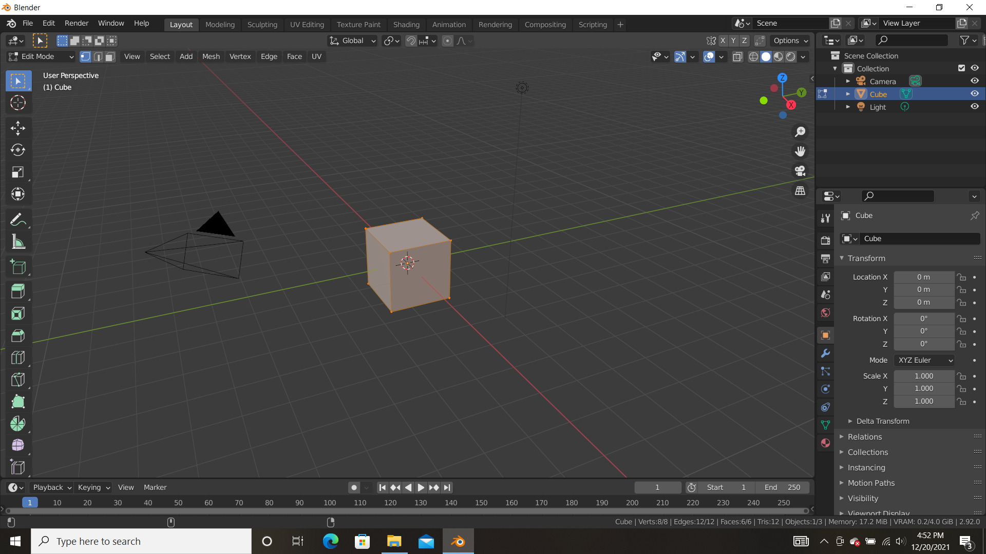 Tampilan Blender