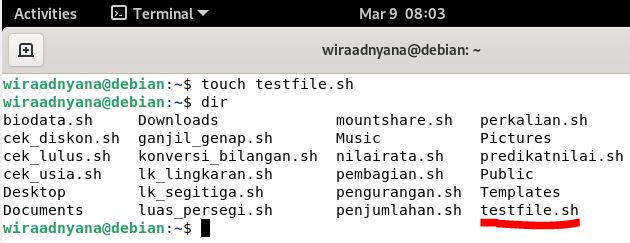 Perintah touch