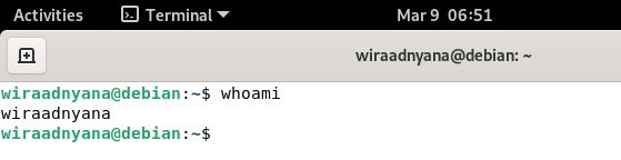Perintah whoami