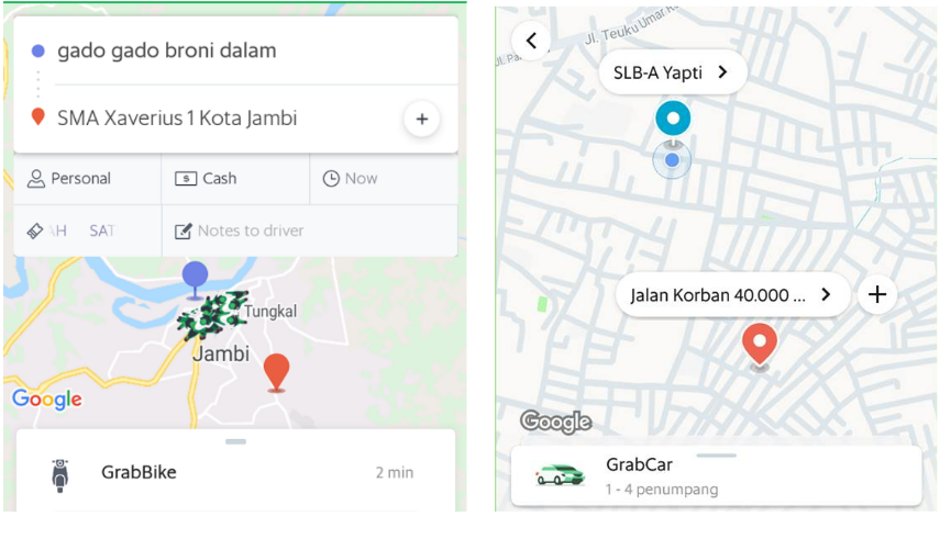 Gambar 4: Aplikasi Grabb (Sumber: Aplikasi Grabb Indonesia)