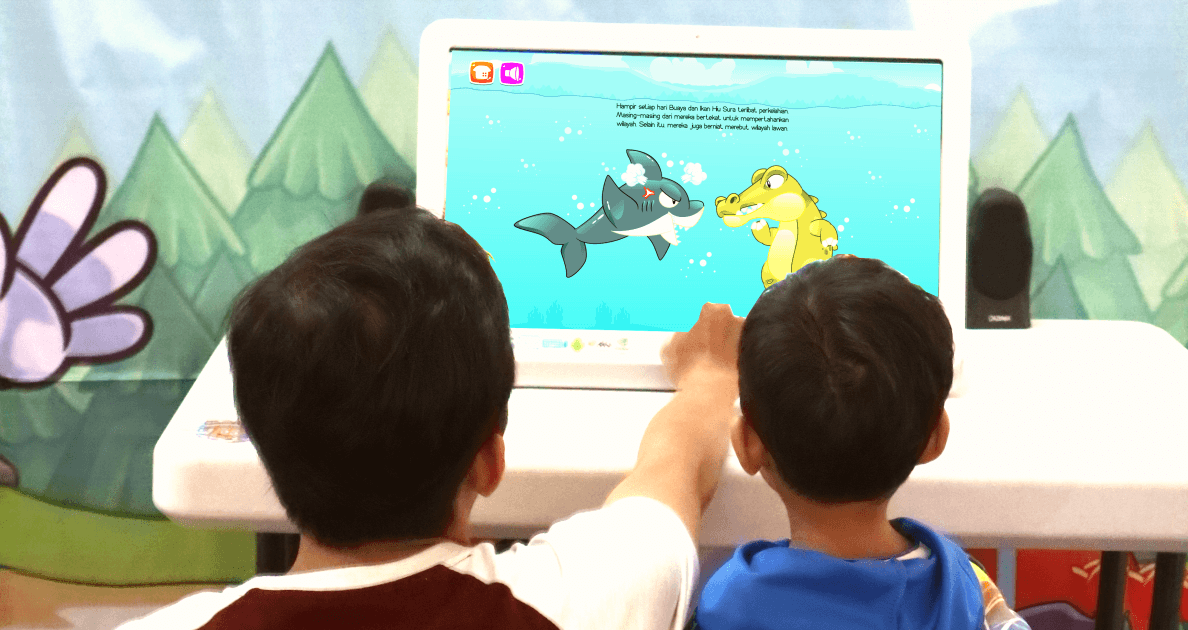 Foto : Antusiasme anak terhadap Game-based Learning untuk dongeng