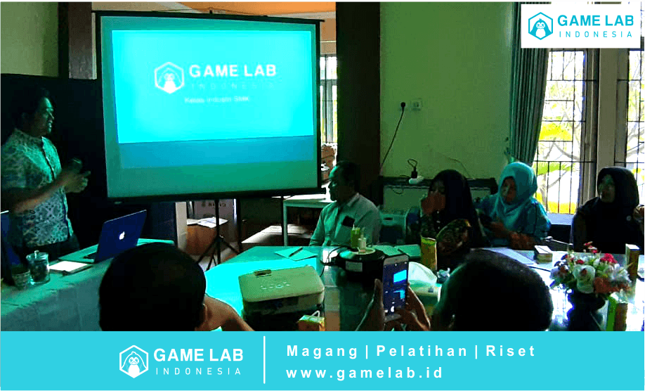 Foto : Penjajakan kerjasama Industri Game Lab dengan SMK N 1 Bawang