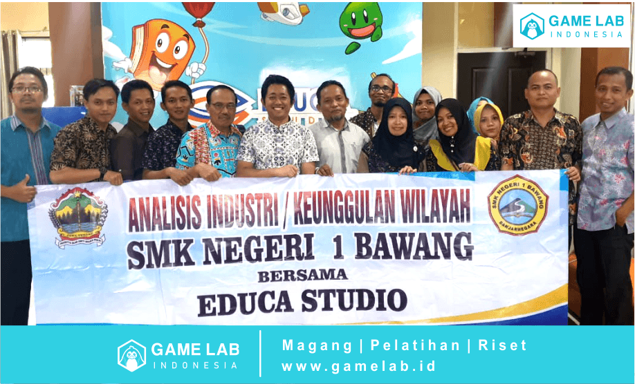 Foto : Penjajakan kerjasama Industri Game Lab dengan SMK N 1 Bawang