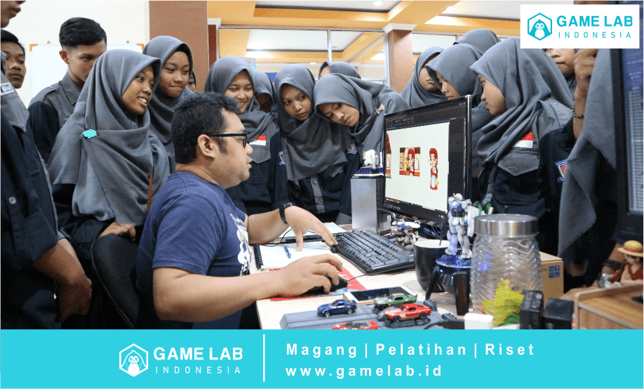 Foto : Proses kreatif animasi dan game