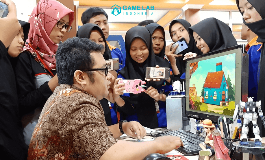 Foto : Demo pembuatan game dan animasi