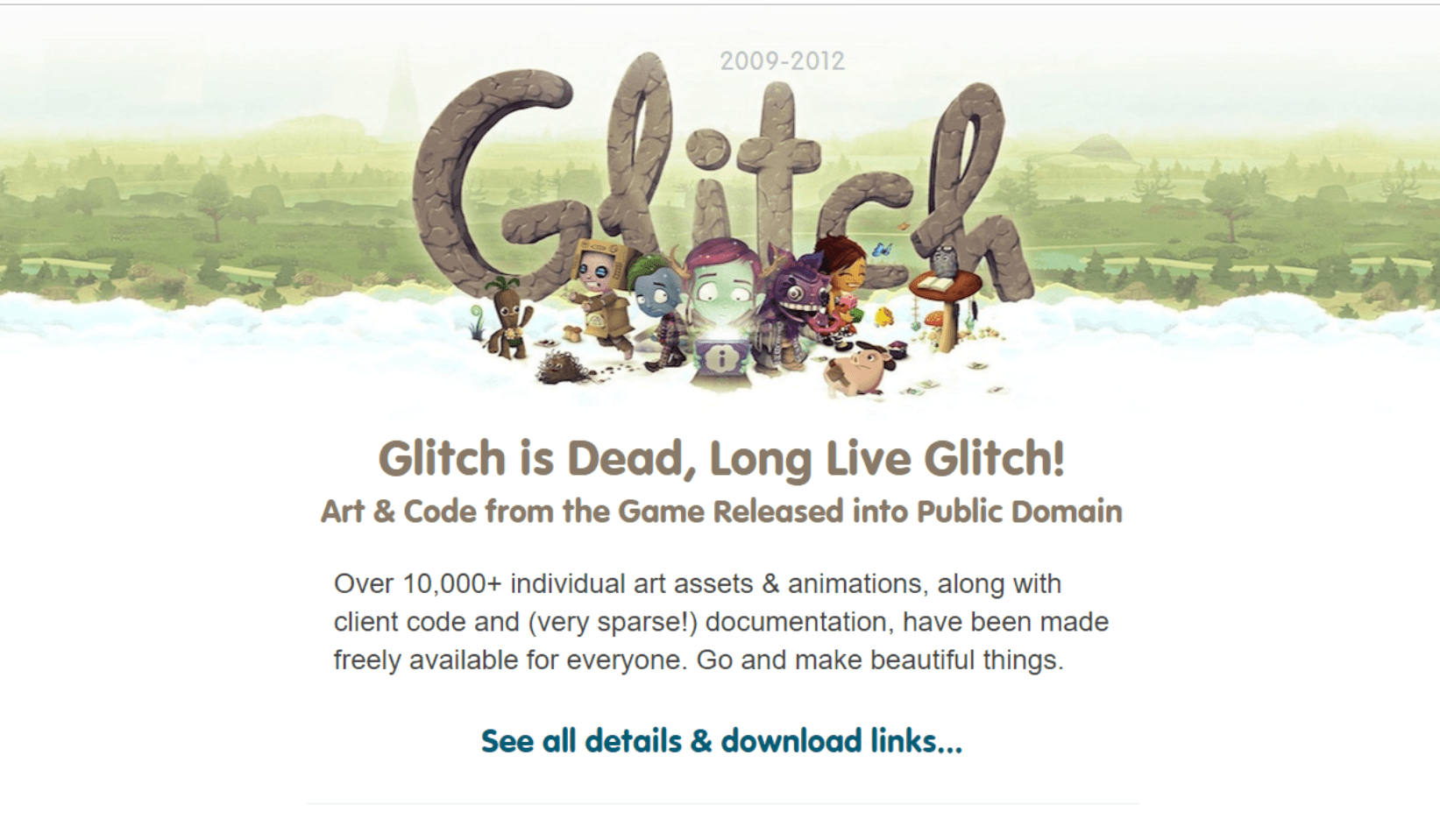 Gambar : Glitch website