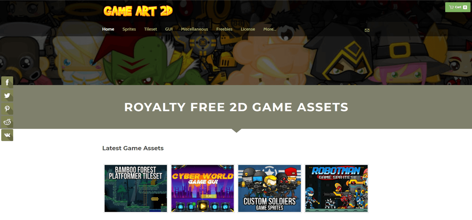 Gambar : Game Art 2D website