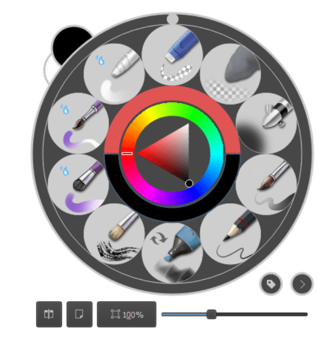 Gambar : Pop Up Pallete Krita