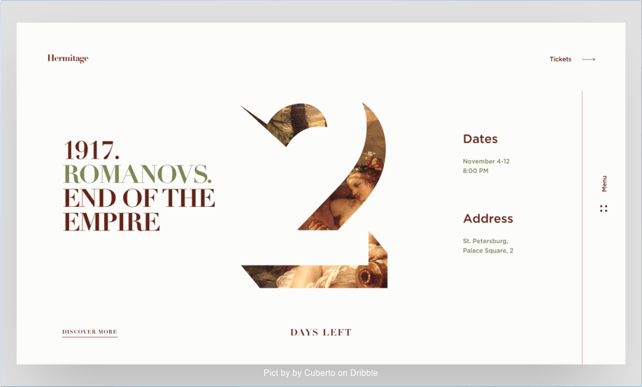 "Hermitage Culture Event" Pict by Cuberto on Behance