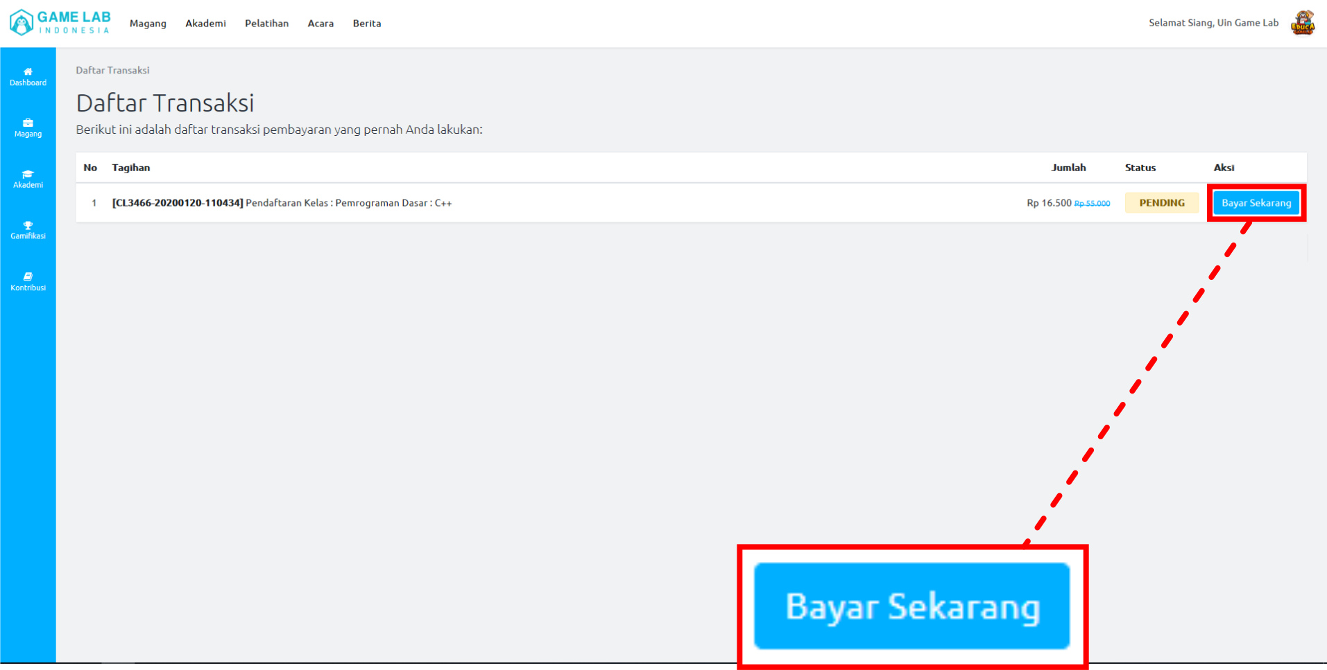 Gambar: Bayar Sekarang