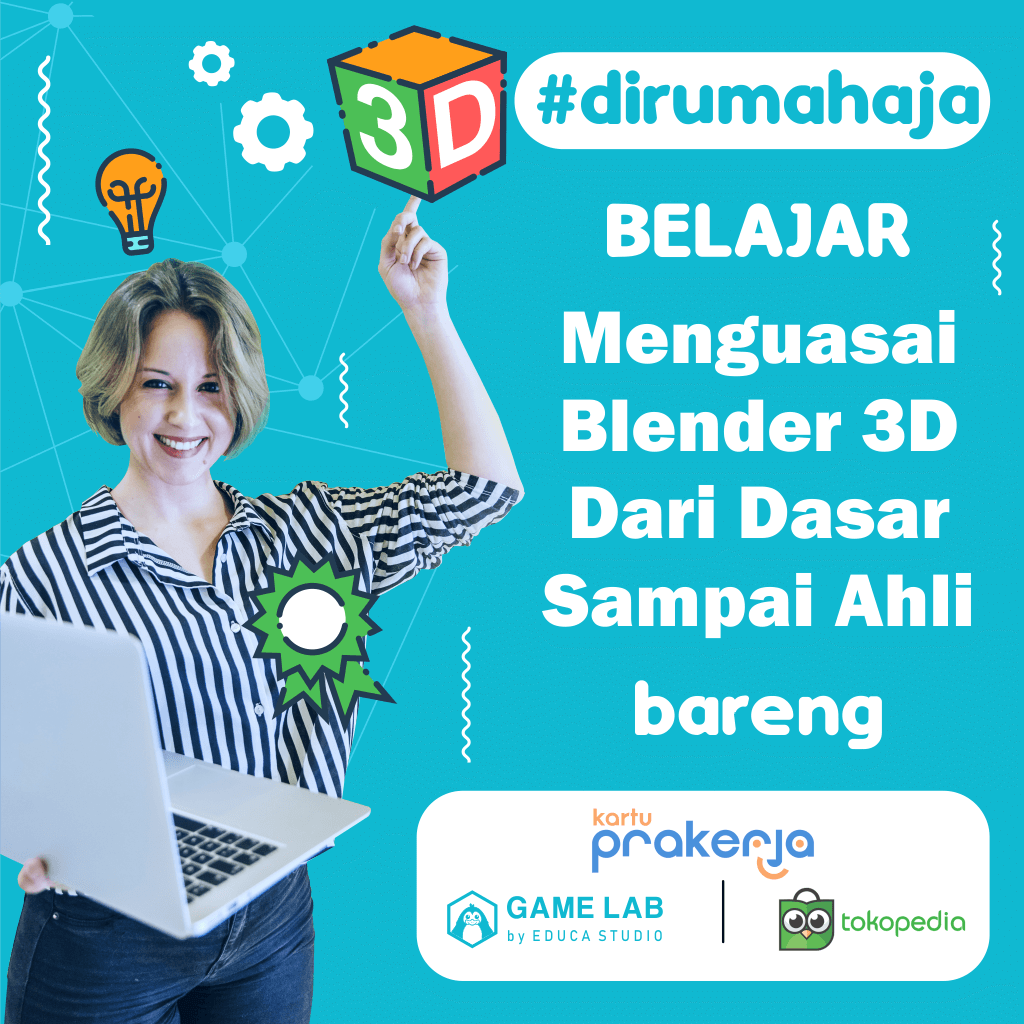 Foto : Pelatihan online bersama Kartu Prakerja X Tokopedia X Game Lab