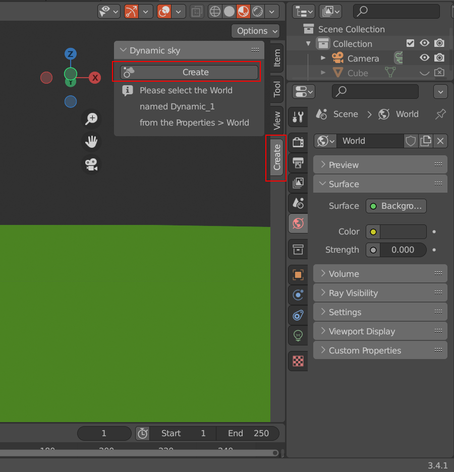 Create Dynamic Sky