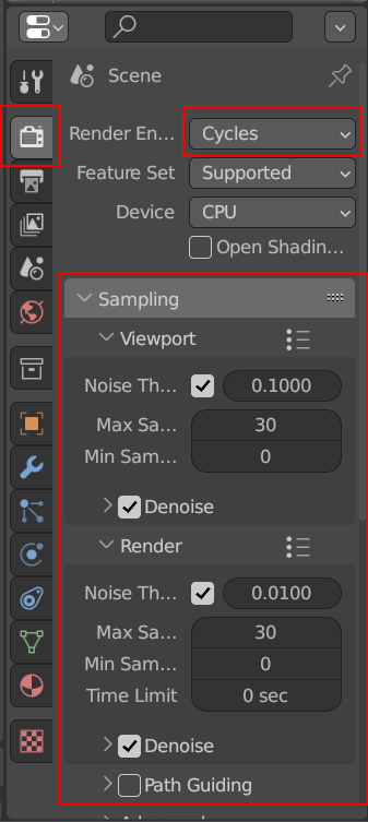 Menu cycles