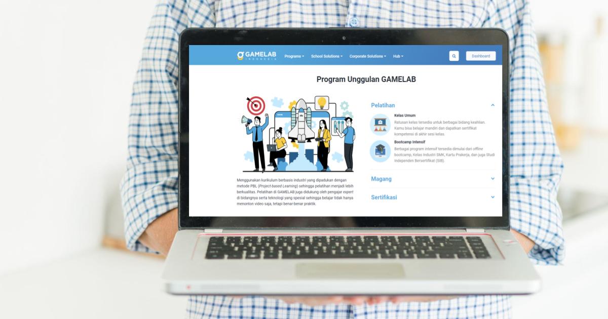 Sumber Freepik: Landing Page - Gamelab.ID