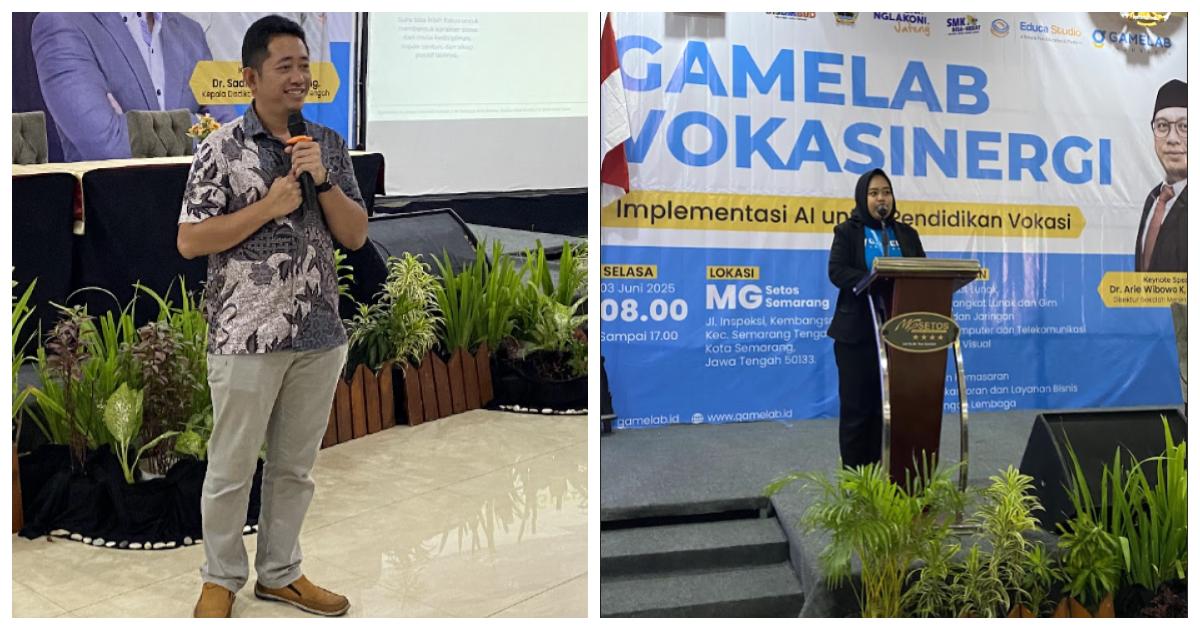 Andi Taru dan Septi Yuliana Memberi Sambutan - GAMELAB.ID