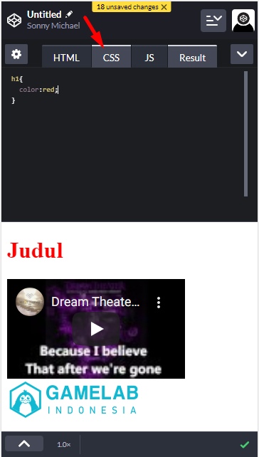 Contoh CSS