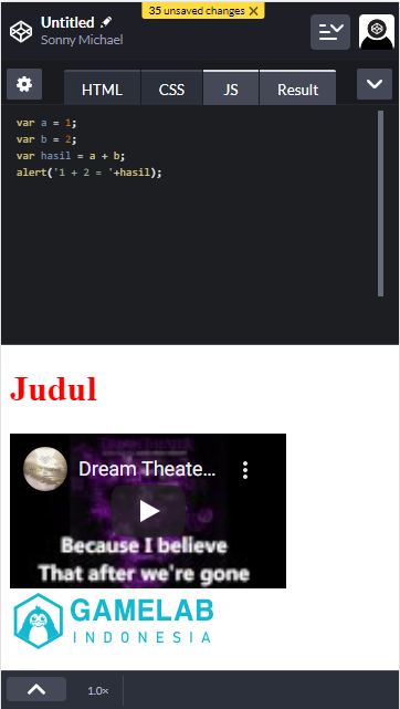 Contoh JS