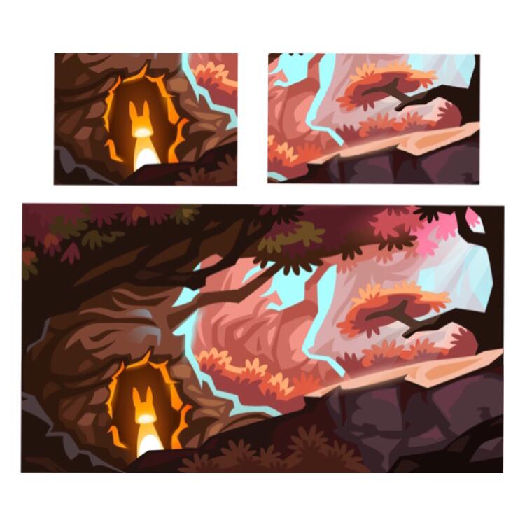 Illustrasi yang dibuat Rimba saat magang di Gamelab Indonesia