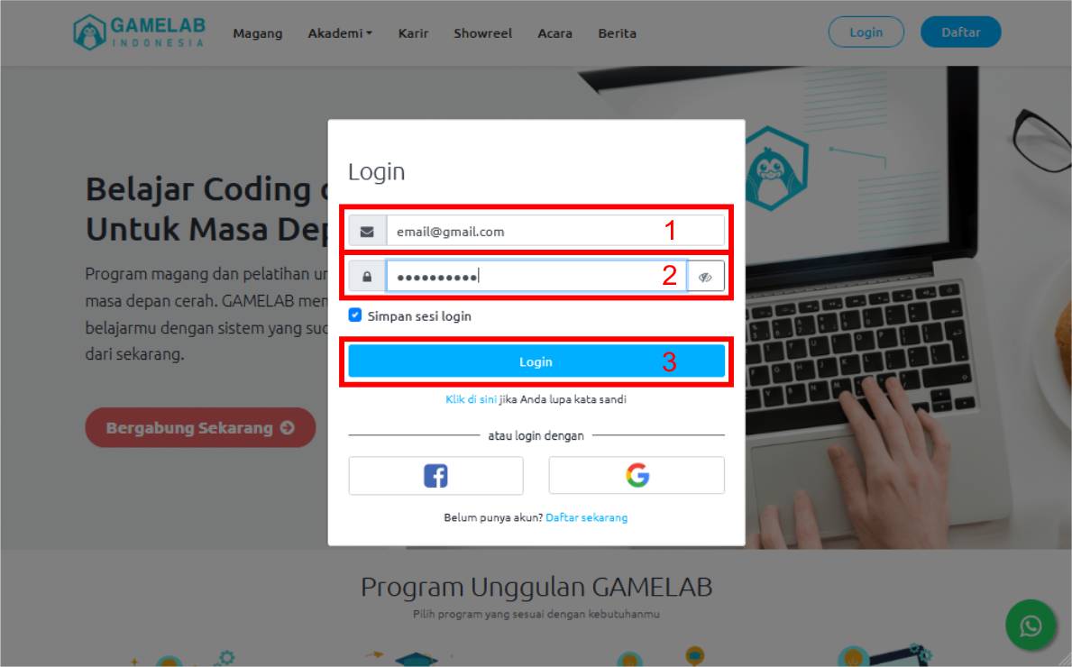 Petunjuk Redeem Kode Voucher Kelas Gamelab | Berita ...