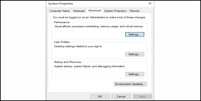 Settings Environtment Variables Java