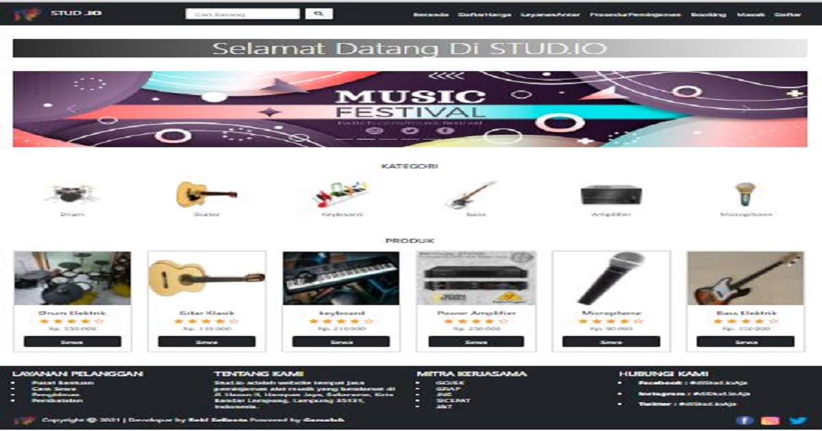 Sistem Peminjaman Barang Alat Musik