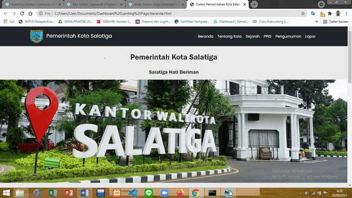 Proyek Web Front End Sistem Pemerintahan Kota Salatiga