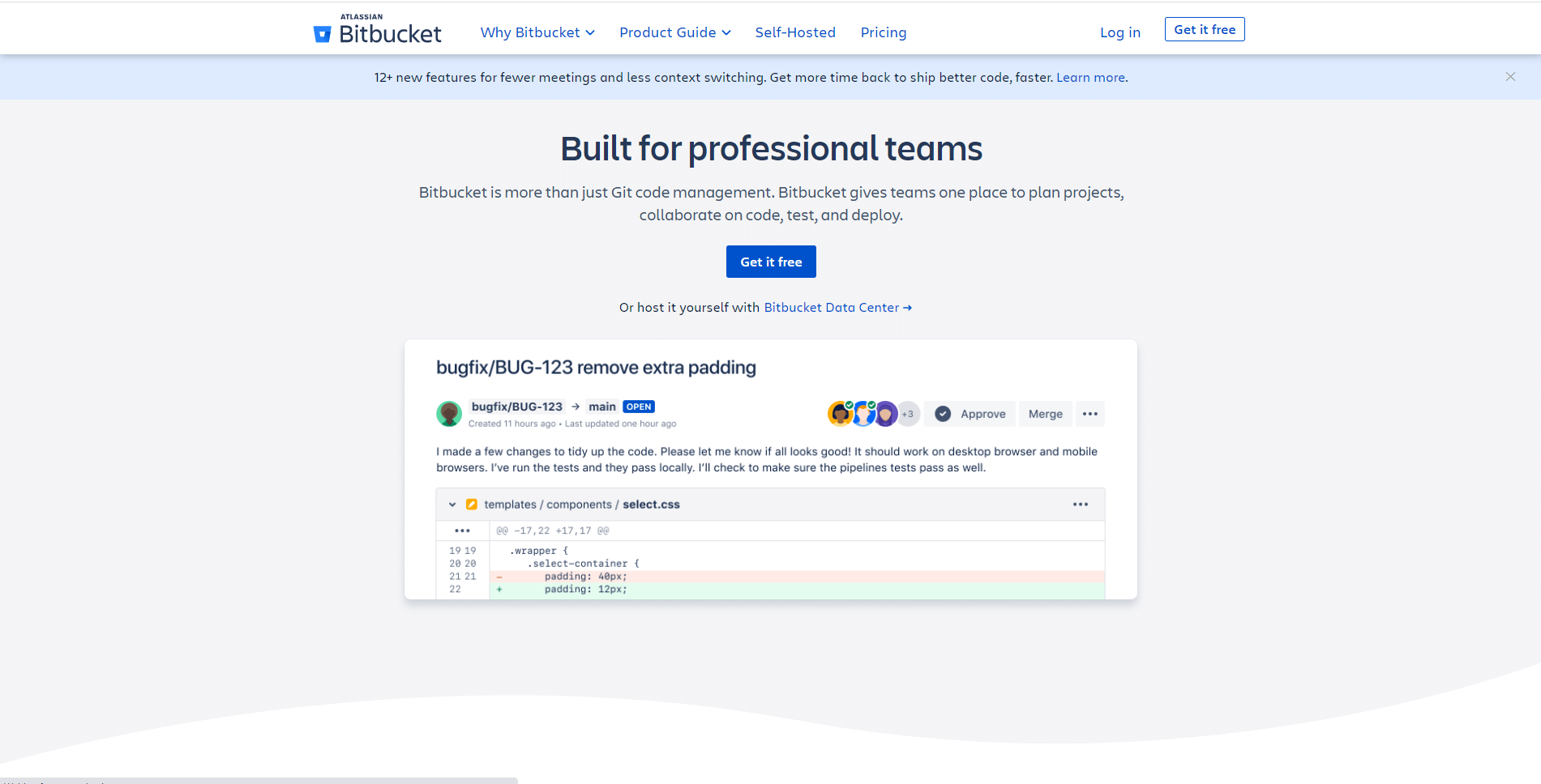 Screenshot Bitbucket