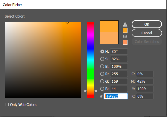 Ganti warna dengan memasukan kode RGB
