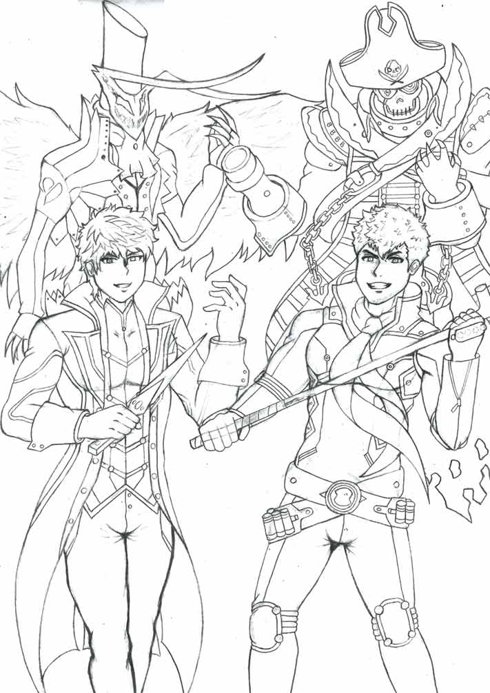 Contoh Lineart
