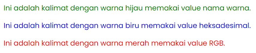 output dari kode tersebut