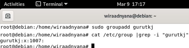 Perintah groupadd