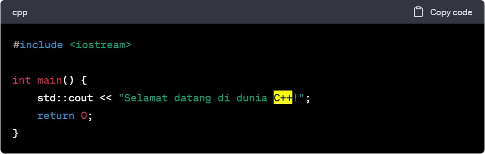 Bahasa Pemrograman C++ - GAMELAB.ID