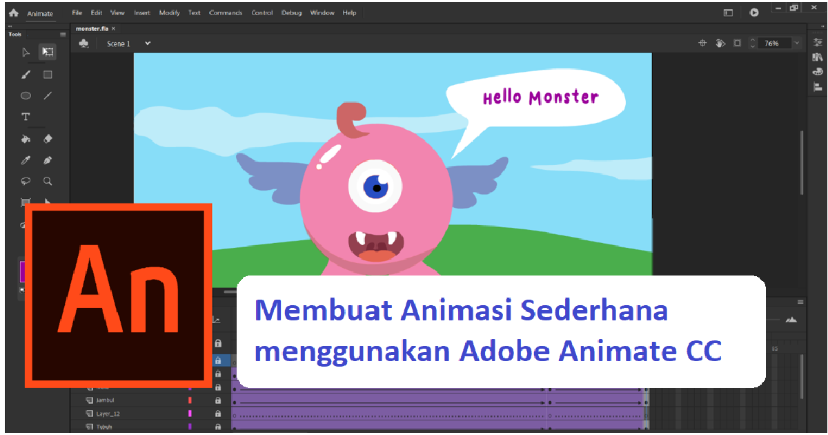 Tutorial Membuat Animasi Sederhana Menggunakan Adobe Animate